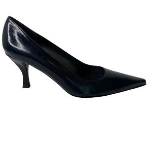 NWOT - Women's Stuart Weitzman Navy Pointy Toe Pump Heels 7-7.5M